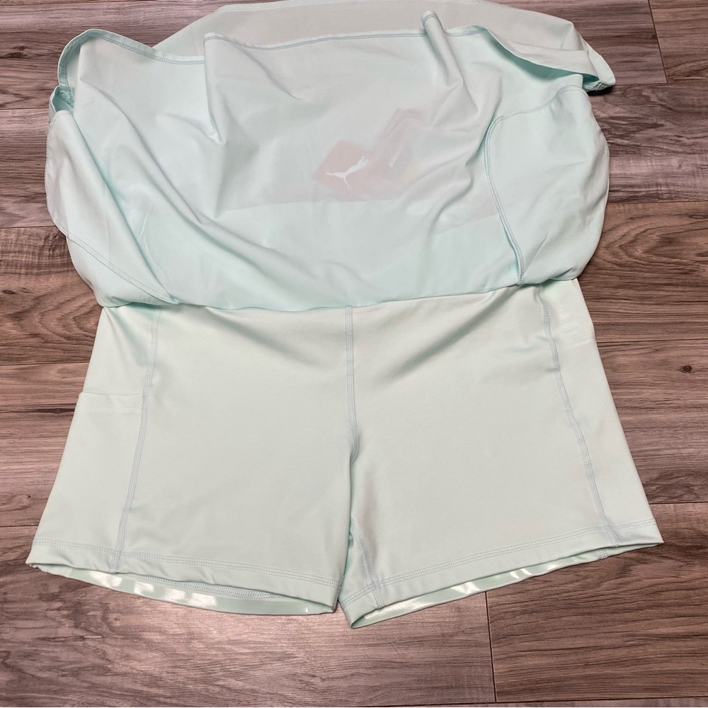PUMA PWRSHAPE Women’s Skort Size XL Golf Stretch Summer Skirt Soothing Sea NEW - Picture 7 of 11